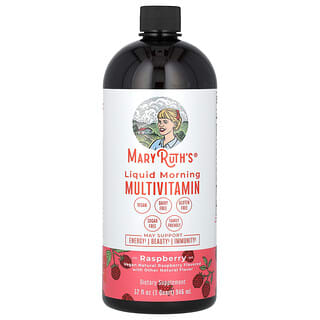 MaryRuth's, Liquid Morning Multivitamin, flüssiges Multivitamin für den Morgen, Himbeere, 946 ml (32 fl. oz.)