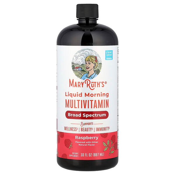 MaryRuth's, Liquid Morning Multivitamin, Raspberry, 30 fl oz (887 ml) — product photo 1