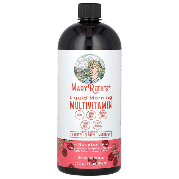 Liquid Morning Multivitamin Raspberry 32 Fl Oz 946 Ml