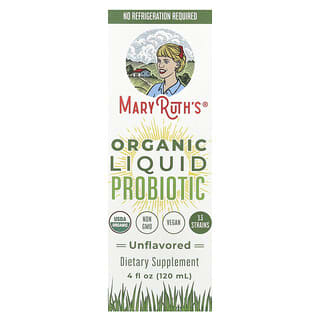 MaryRuth's, Organic Liquid Probiotic, Unflavored, 4 fl oz (120 ml)