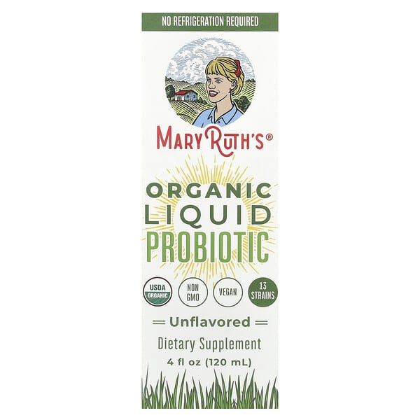 Organic Liquid Probiotic, Unflavored, 4 fl oz (120 ml)