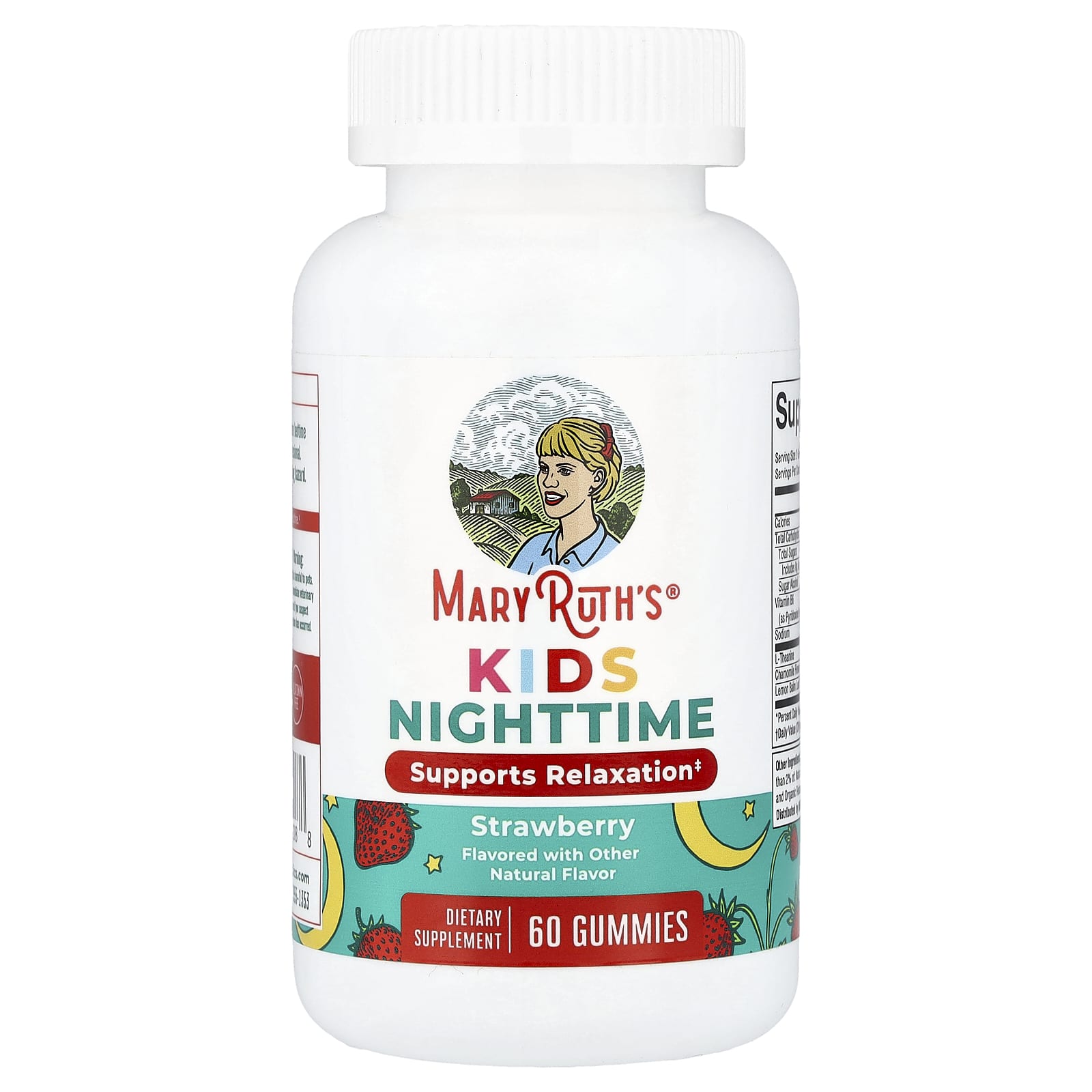 MaryRuth's, Kids Nighttime Gummies, Strawberry, 60 Gummies