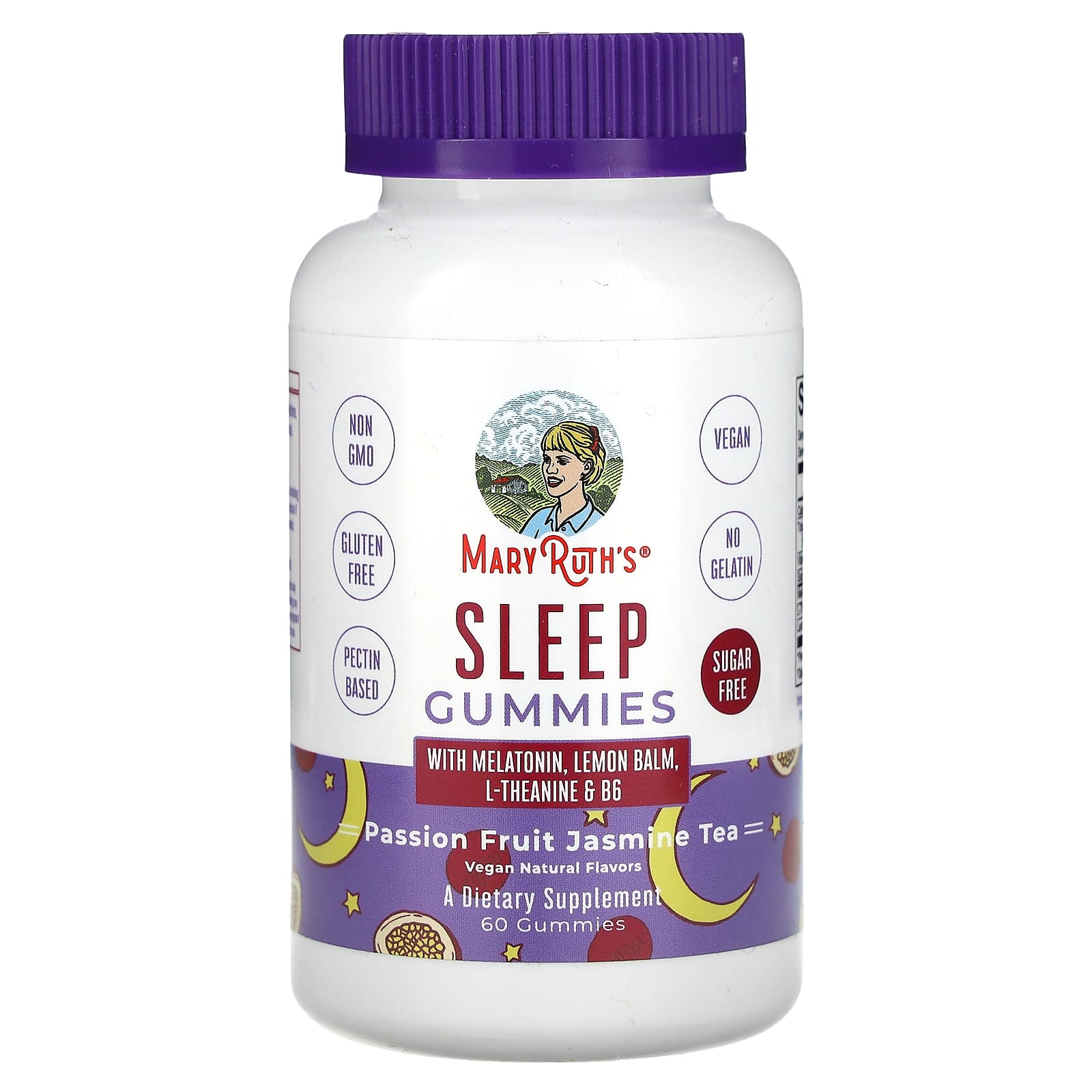 Sleep Gummies、パッションフルーツジャスミンティー、グミ60粒