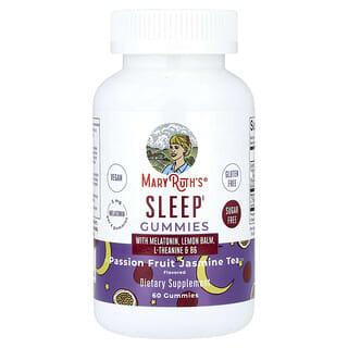 MaryRuth's, Sleep Gummies, Passion Fruit Jasmine Tea, 60 Gummies