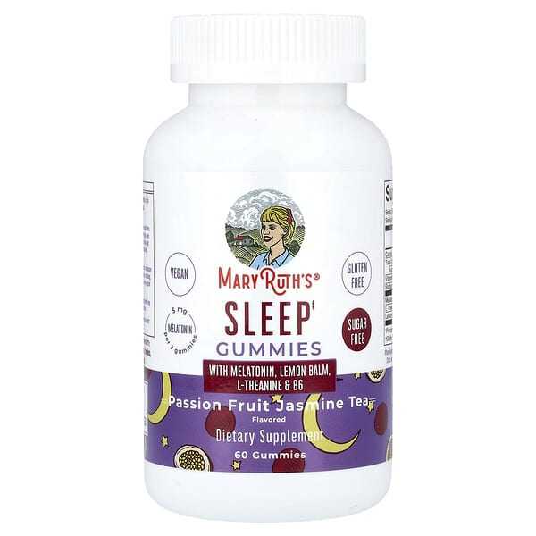 MaryRuth's, Sleep Gummies, Passion Fruit Jasmine Tea, 60 Gummies — product photo 1