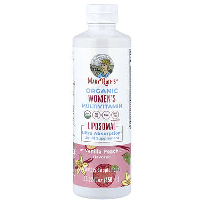 MaryRuth's, Women's Liposomal Multivitamin, Vanilla Peach, 15.22 fl oz (450 ml)