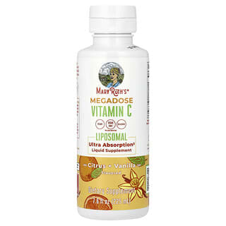 MaryRuth's, Megadose Vitamin C 리포소말, 시트러스 + 바닐라, 225ml(7.6fl oz)