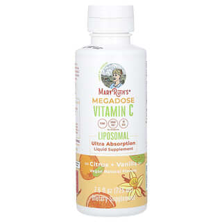 MaryRuth's, Megadose Vitamin C Liposmal, cytrus + wanilia, 225 ml