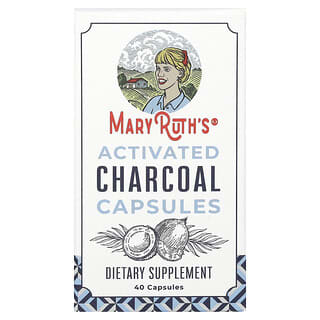 MaryRuth's, Cápsulas de carbón vegetal activado, 40 cápsulas