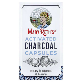 MaryRuth's, Activated Charcoal Capsules, 40 Capsules (475 mg per Capsule)