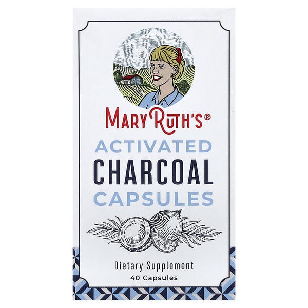 MaryRuth's, 액티베이티드 차콜 캡슐, 캡슐 40정(캡슐 1정당 475mg)