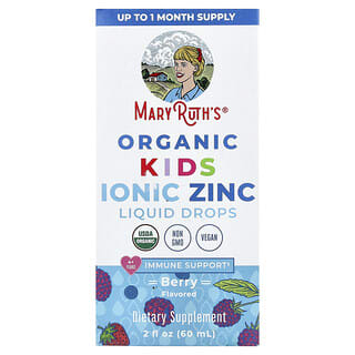 MaryRuth's, 有机儿童离子锌液体滴剂，4-13 岁，浆果味，5.5 毫克，2 液量盎司（60 毫升）