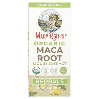 MaryRuth's, Extracto líquido de raíz de maca orgánica, Sin alcohol, 590 mg, 30 ml (1 oz. líq.)