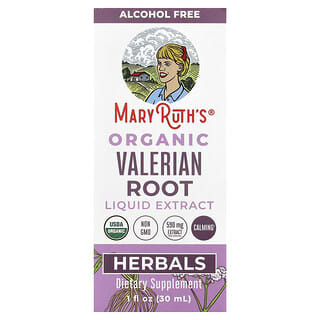 MaryRuth's, жидкий экстракт корня органической валерианы, без спирта, 30 мл