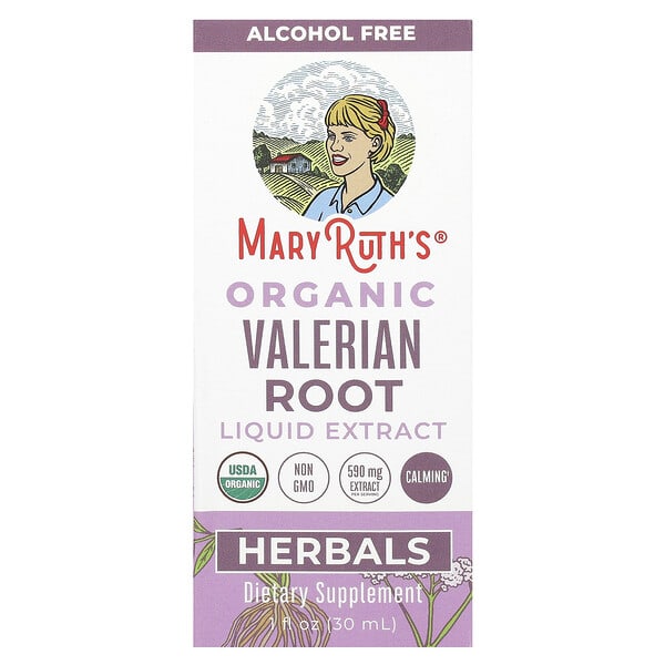 MaryRuth's Organic Valerian Root Liquid Extract, Alcohol Free, 1 fl oz (30 ml)