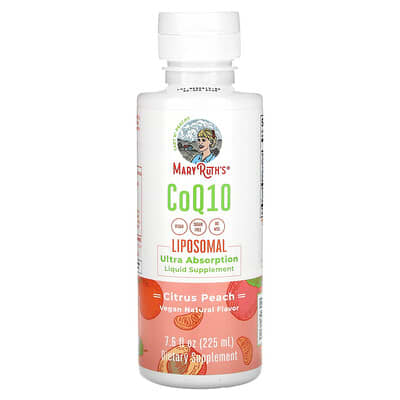 MaryRuth's, Liposomal CoQ10, Citrus Peach, 7.6 fl oz (225 ml)