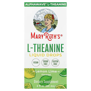 MaryRuth's, L-Theanine Liquid Drops, Lemon Lime, 2 fl oz (60 ml)