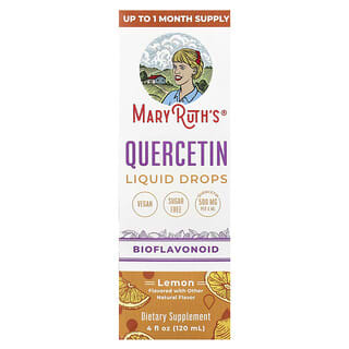 MaryRuth's, Quercetin Liquid Drops, Lemon, 125 mg, 4 fl oz (120 ml)