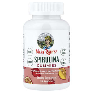 MaryRuth's, желирани таблетки със спирулина, ягодова лимонада, 90 желирани таблетки