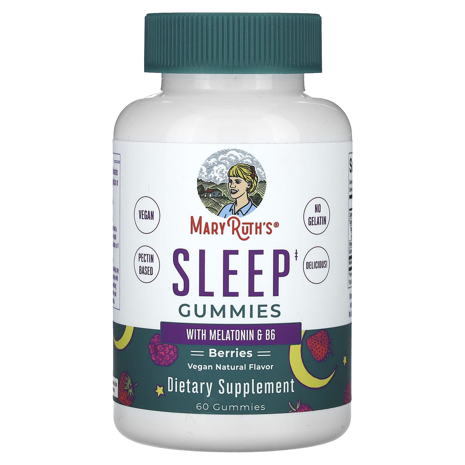 MaryRuth's, Sleep Gummies With Melatonin & B6, Berries, 60 Gummies