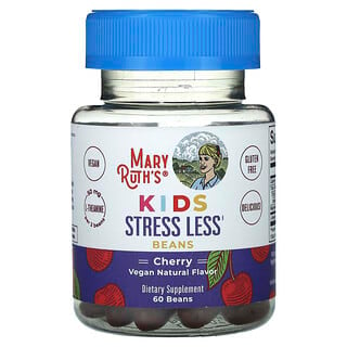 MaryRuth's, お子様向け、Stress Less Beans、チェリー、ビーン60粒