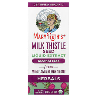 MaryRuth's, Estratto liquido di semi di cardo mariano biologico, senza alcol, 1.190 mg, 30 ml