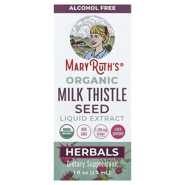 MaryRuth's, 유기농 밀크시슬씨 액상 추출물, 알코올 무함유, 1,190mg, 30ml(1fl oz)
