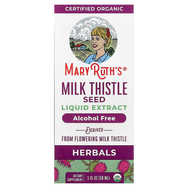 MaryRuth's, Organic Milk Thistle Seed Liquid Extract, Alcohol Free, 1 fl oz (30 ml) — product photo 1