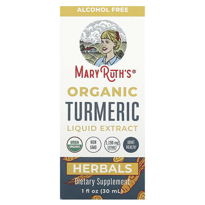 MaryRuth's, Organic Turmeric Liquid Extract, Ethanol-Free, 1190 mg, 1 fl oz (30 ml)