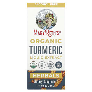 MaryRuth's, Extracto líquido de cúrcuma orgánica, Sin alcohol, 1190 mg, 30 ml (1 oz. líq.)
