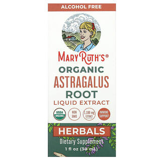 MaryRuth's, Organic Astralagus Root Liquid Extract, flüssiger Bio-Astragalus-Wurzelextrakt, alkoholfrei, 1.180 mg, 30 ml (1 fl. oz.)
