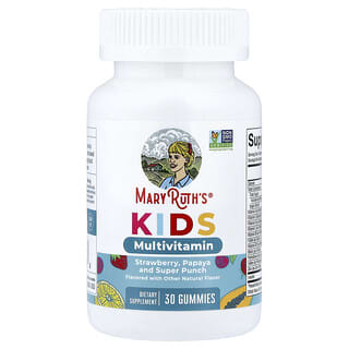 MaryRuth's, Gommes multivitaminées pour enfants, Fraise, papaye et super punch, 30 gommes