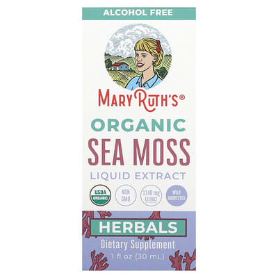 MaryRuth's, Organic Marine Moss Liquid Extract, Ethanol-Free, 1140 mg, 1 fl oz (30 ml)