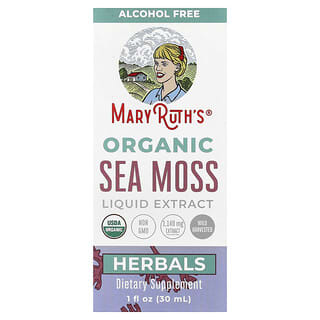 MaryRuth's, жидкий экстракт органического морского мха, без спирта, 1140 мг, 30 мл