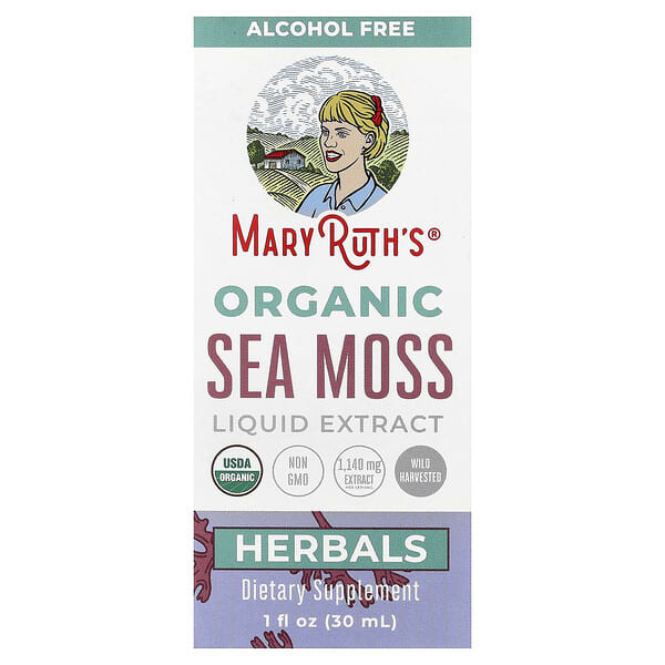 MaryRuth's, 유기농 바다이끼 액상 추출물, 알코올 무함유, 1,140mg, 30ml(1fl oz)