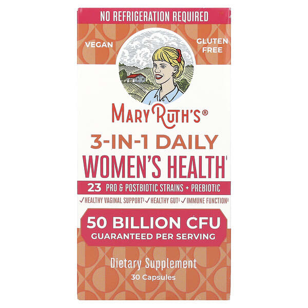 MaryRuth's, 3-in-1 Daily Women's Health , 50 Billion CFU, 30 Capsules