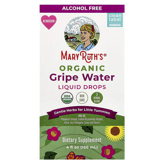 MaryRuth's, Organic Gripe Water Liquid Drops, Alcohol Free, Newborn+, 4 fl oz (120 ml)