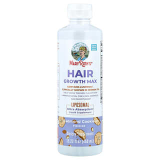 MaryRuth's, Saç Büyümesi Max Lipozomal, Badem Kurabiyesi, 15.22 fl oz (450 ml)