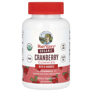 MaryRuth's, Organic Cranberry Gummies with D-Mannose, 60 Gummies