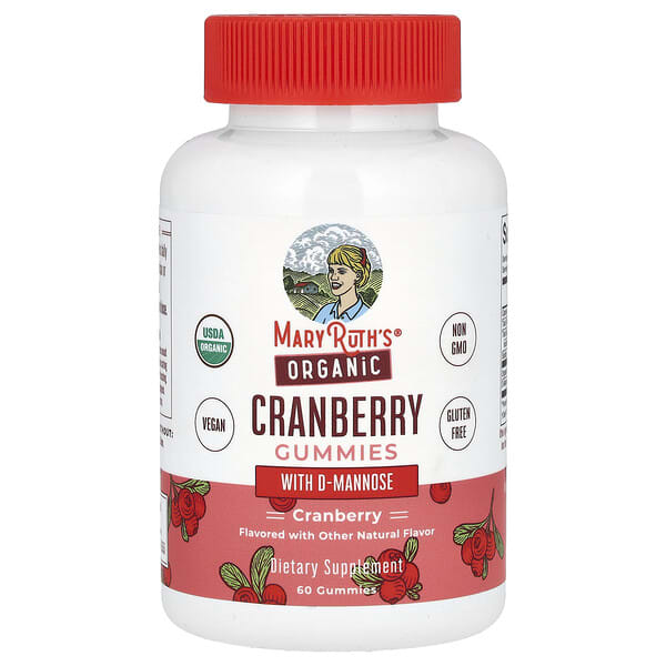 MaryRuth's, Organic, Cranberry Gummies with D-Mannose, 60 Gummies