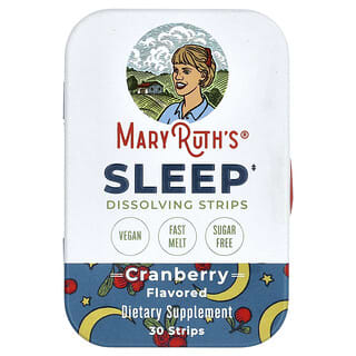 MaryRuth's, Bandes apaisantes pour le sommeil, Canneberge, 30 bandes