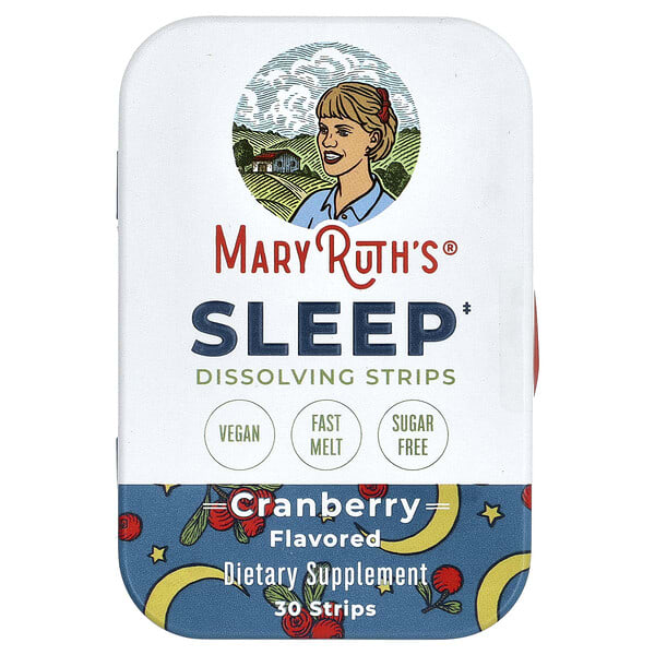 Sleep Dissolving Strips, Cranberry, 30 Strips