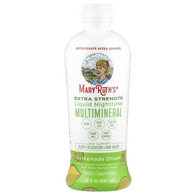 MaryRuth's, Extra Strength Liquid Nighttime Multimineral, Lemonade Dream, 30 fl oz (887 ml)