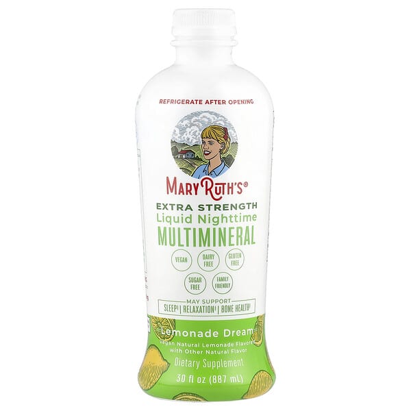 MaryRuth's Liquid Nighttime Multimineral, Lemonade Dream, 30 fl oz (887 ml)