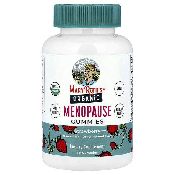 Organic Menopause Gummies, Strawberry, 60 Gummies