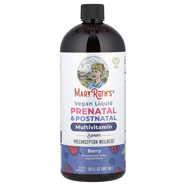MaryRuth's, Vegan Liquid Prenatal & Postnatal Multivitamin, Berry, 30 fl oz (887 ml) — product photo 1
