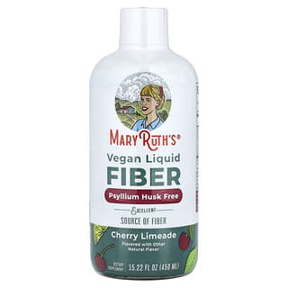 MaryRuth's, Fibra líquida vegana, Para niños de 1 año en adelante, Limada de cereza, 450 ml (15,22 oz. líq.)