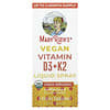 Spray Líquido Vegano de Vitaminas D3 e K2, Sem Sabor, 30 ml (1 fl oz)