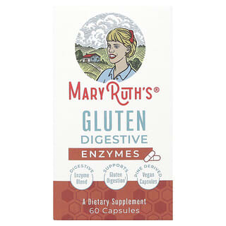 MaryRuth's, Enzimas Digestivas com Glúten, 60 Cápsulas