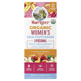 MaryRuth's, Liposomal Multivitamin Wanita Organik, Pic Vanila, 14 Kantung, 0.5 fl oz (15 ml) Setiap satu